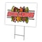Signmission Shish Kabobs Yard Sign & Stake outdoor plastic coroplast window, C-2436 Shish Kabobs C-2436 Shish Kabobs - alternate 1